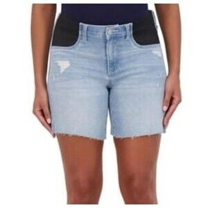 Savi Parker Maternity 7” Bermuda Shorts Size M Savannah Wash New With Tags